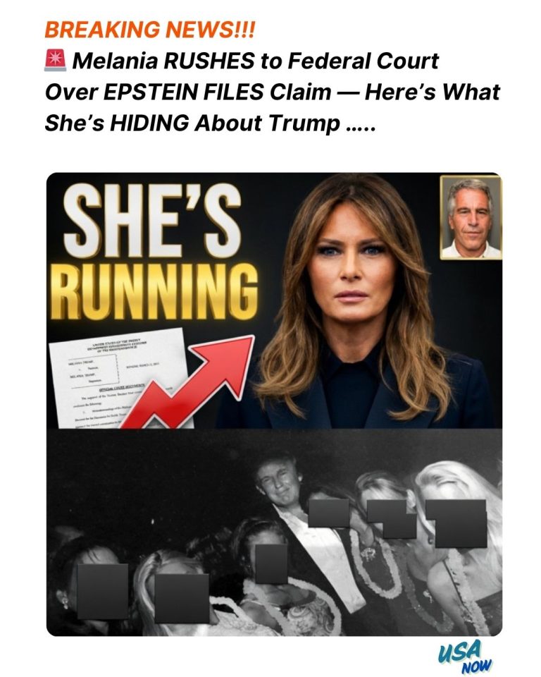 Melania RUSHES to Federal Court Over EPSTEIN FILES Claim — Here’s What She’s HIDING About Trump…@