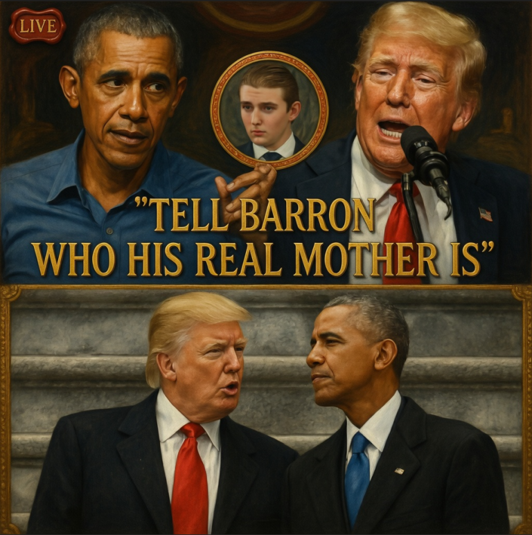 🚨 OBAMA REPLIES!! — “Tell Barron Who His Real Mother Is!” 😱
