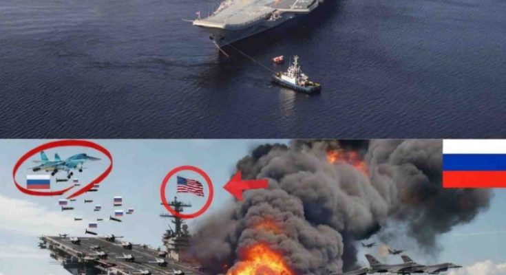 Russian Sukhoi Su-35 pilot successfully attack and sink US aircraft carrier in the black sea