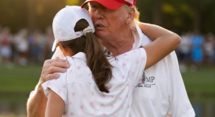 Kai Trump at a golf course, Donald Trump's granddaughter - NEWS TODAY