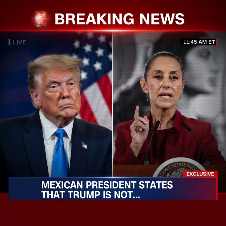 Mexican president states that Trump is not..