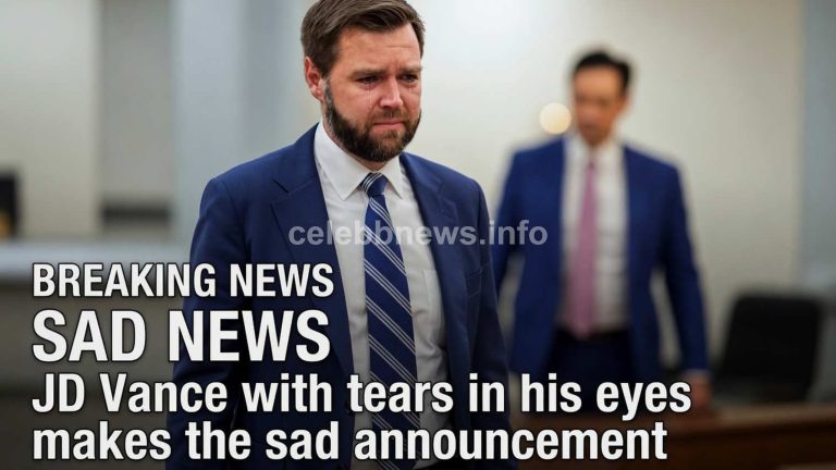 JD Vance with tears in their eyes make the sad announcement-News __cl1
