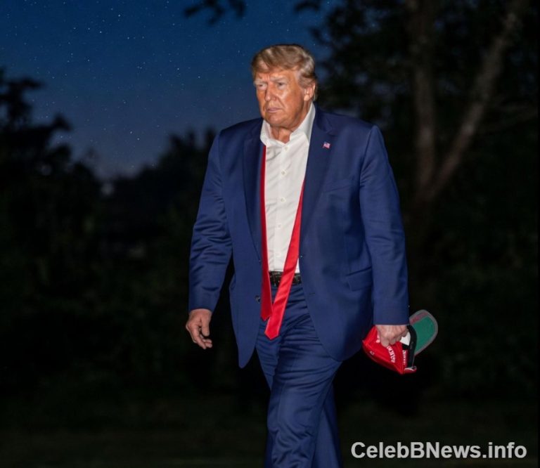 Late-Night Sighting: Trump Spotted With Mysterious Item