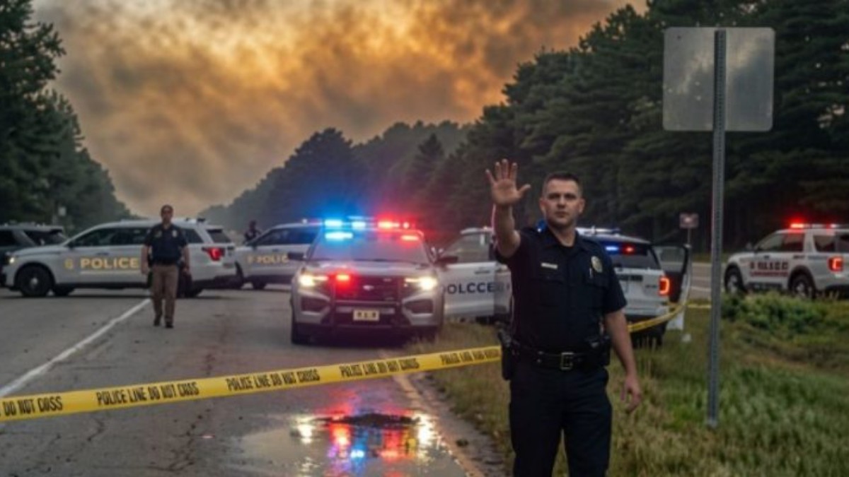 police warning danger zone