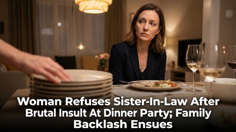 Woman Refuses Sister-In-Law After Brutal Insult At Dinner Party; Family Backlash Ensues